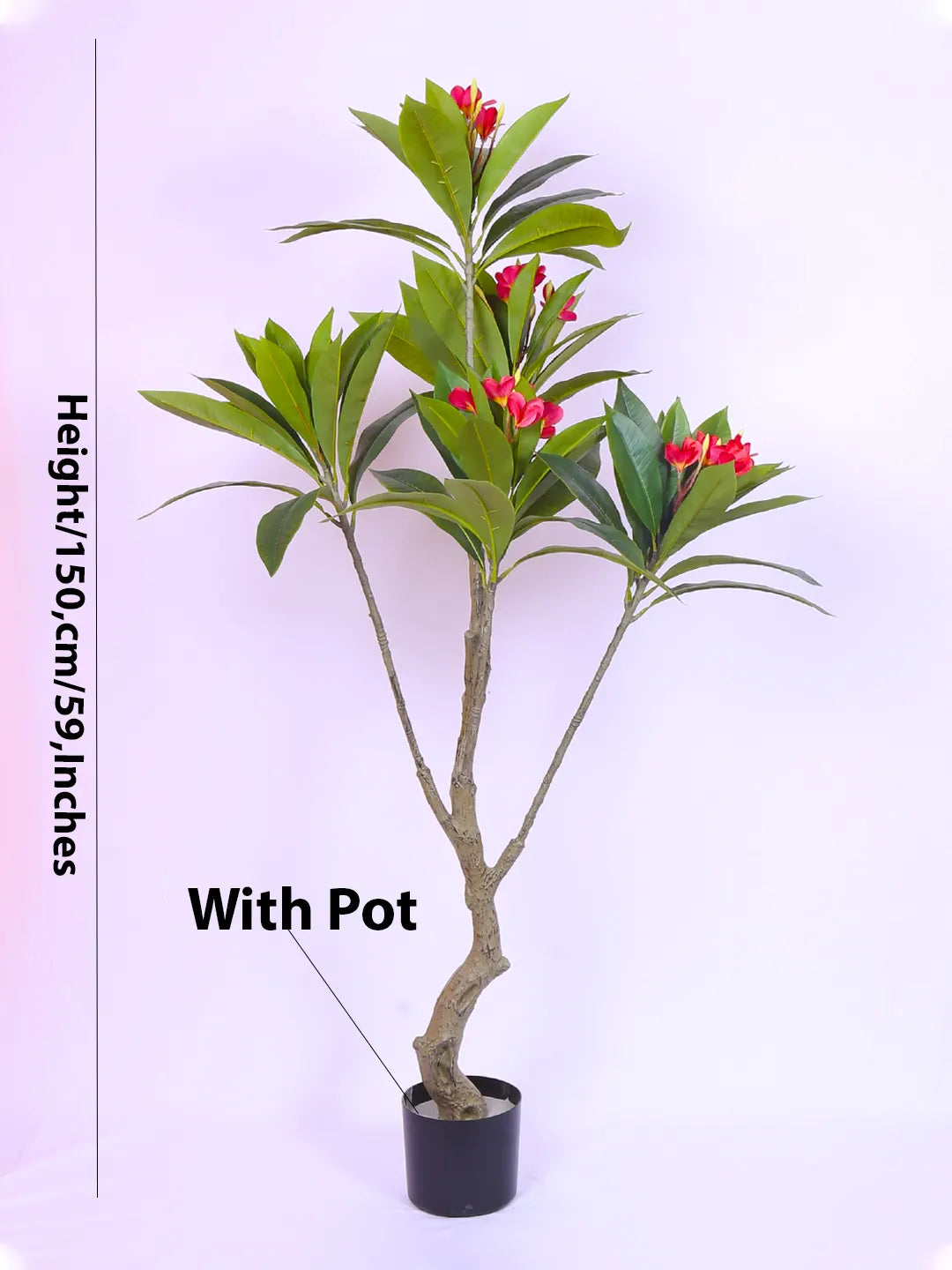 5Ft Artificial Magnolia Flowers Tree with Pot