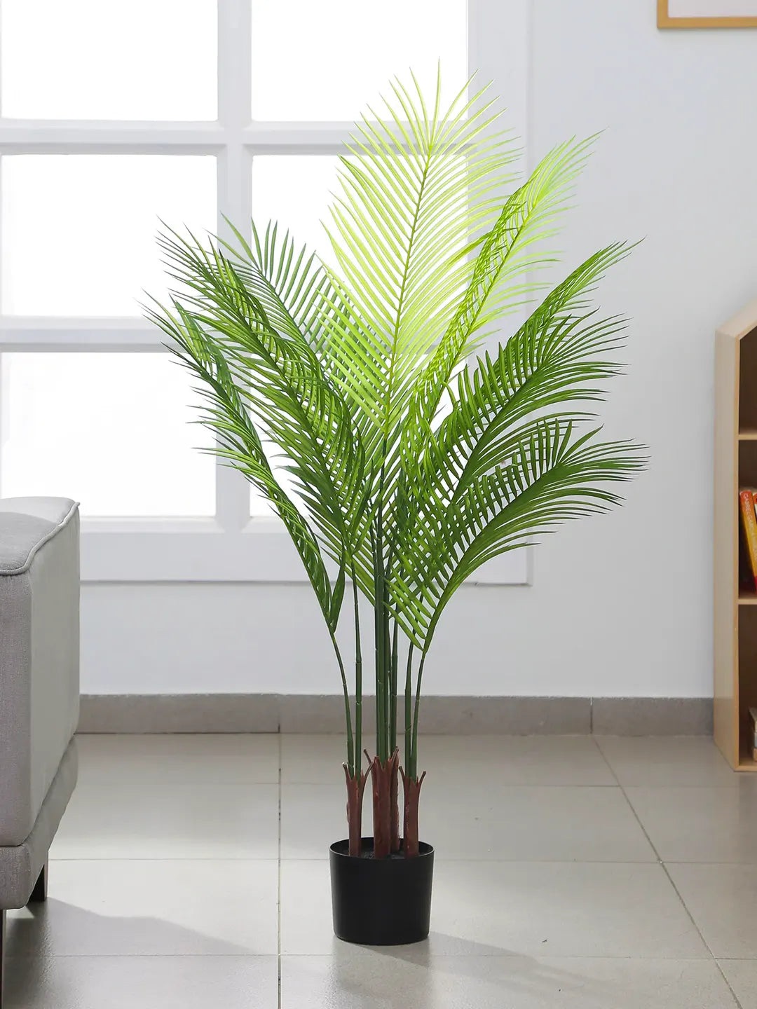 4Ft Artificial Areca Palm Plant With Pot