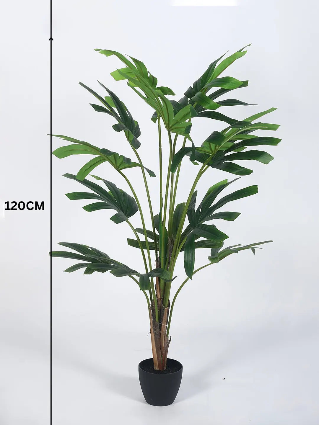4.Ft Artificial Rhapis Plants,With Pot
