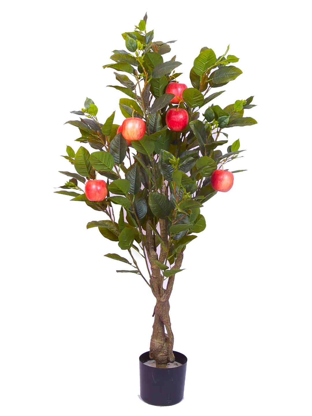 4Ft Artificial Apple Fruit Plant With Pot