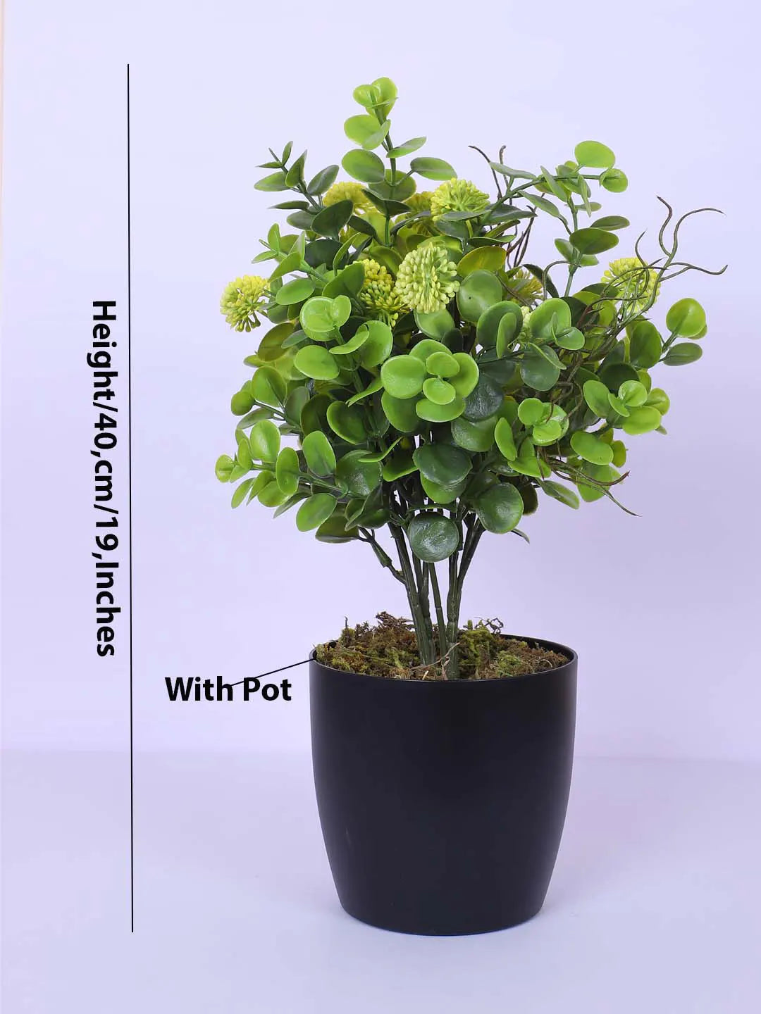 1.3Ft Artificial Eucalyptus Potted Plant With Pot