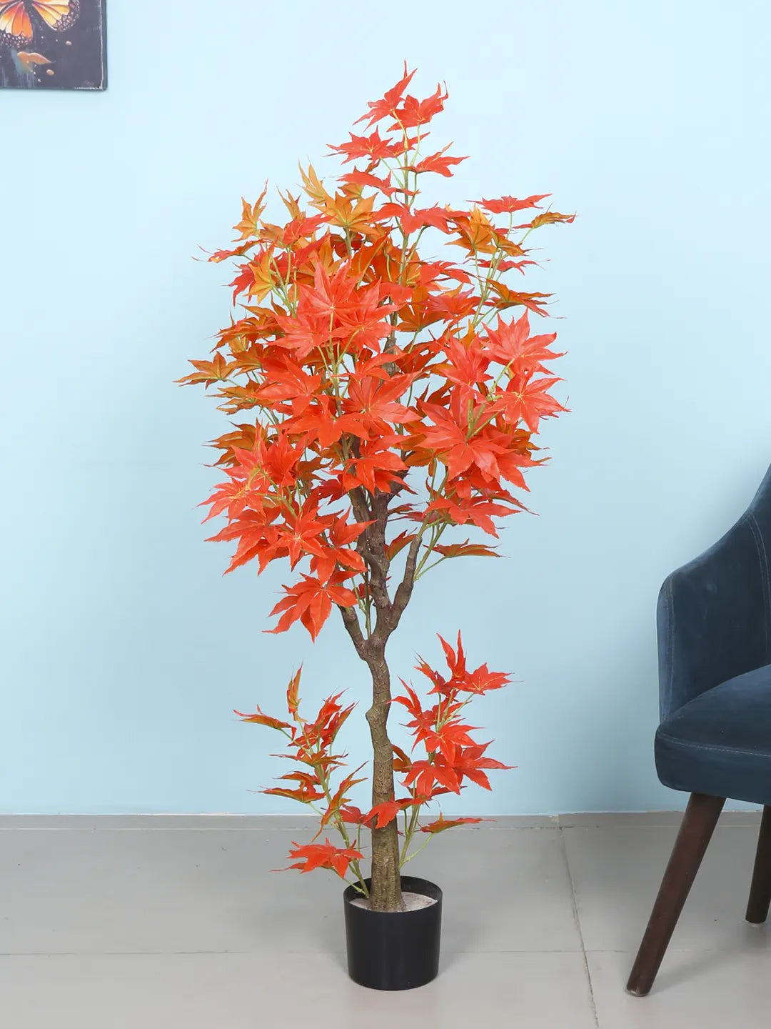 4Ft Artificial Maple Plant with Pot