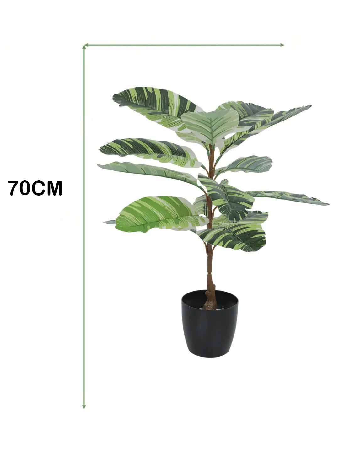 2.4Ft Artificial Banana Plants for with Black Pot