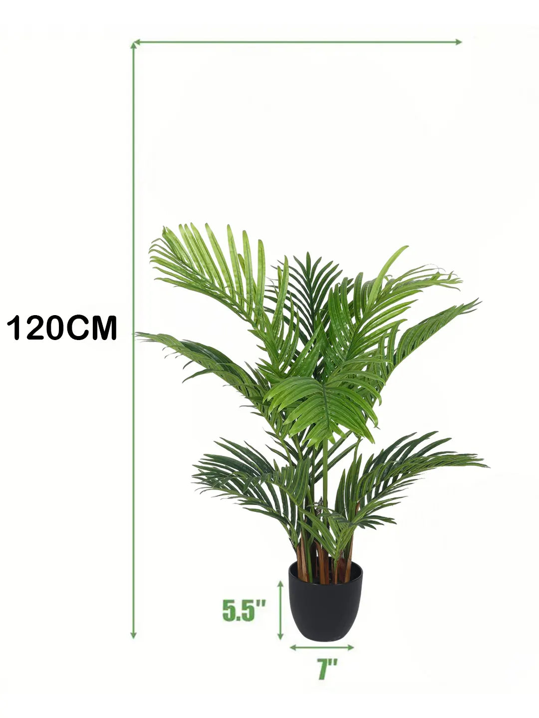 4.Ft Artificial Areca Palm Plants With Pot