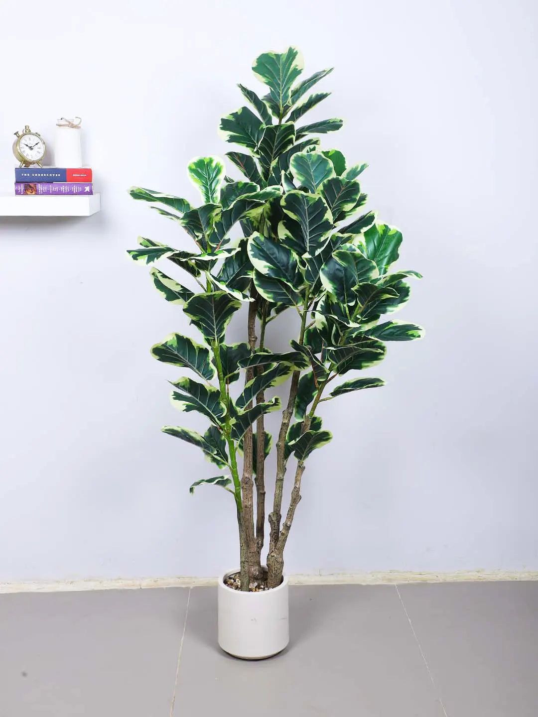 5.1Ft Artificial Fiddle Leaf Fig Tree,With Pot