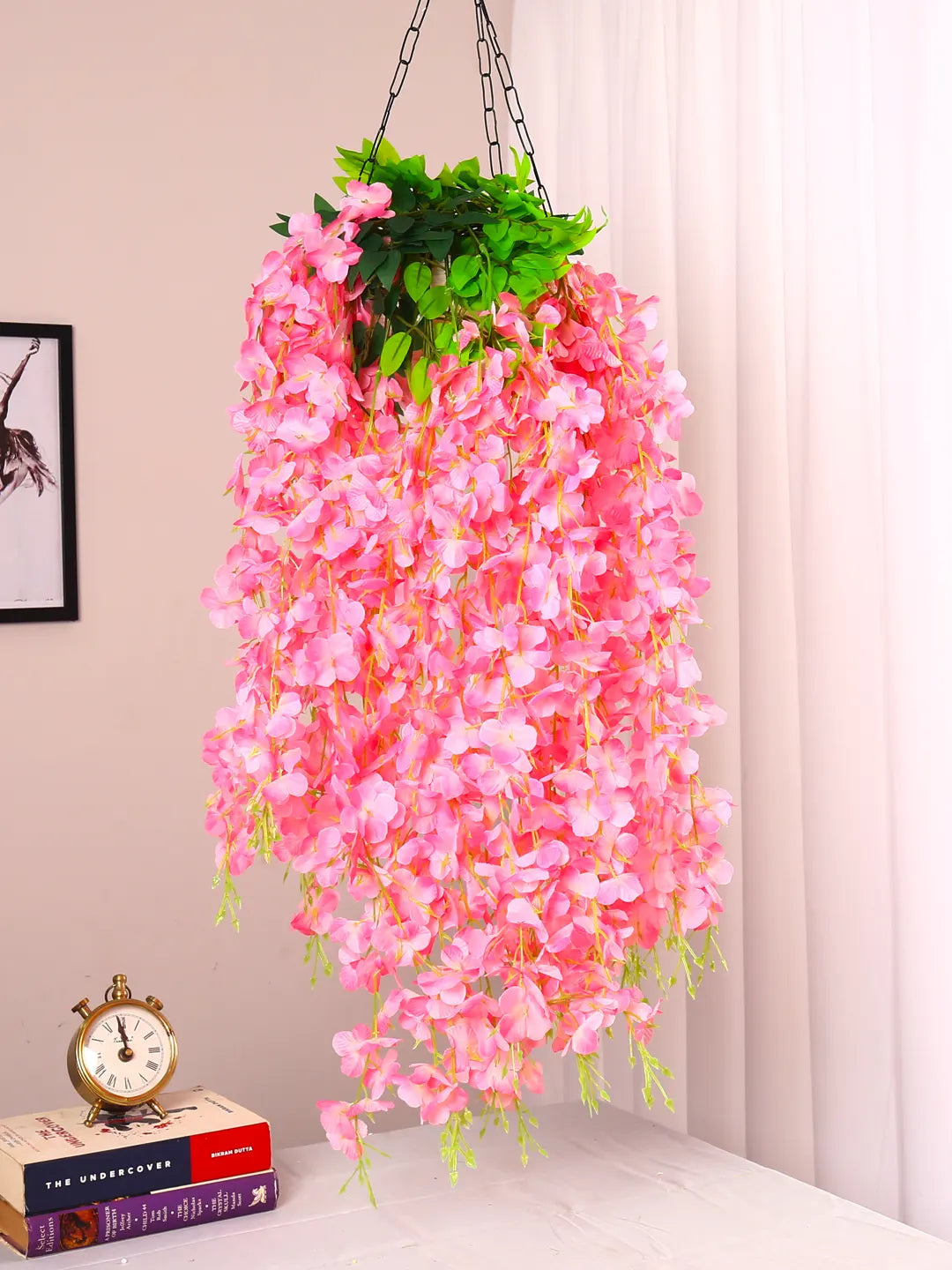 3.2Ft Artificial Hanging Orchid Flowers Bush Pcak of 12