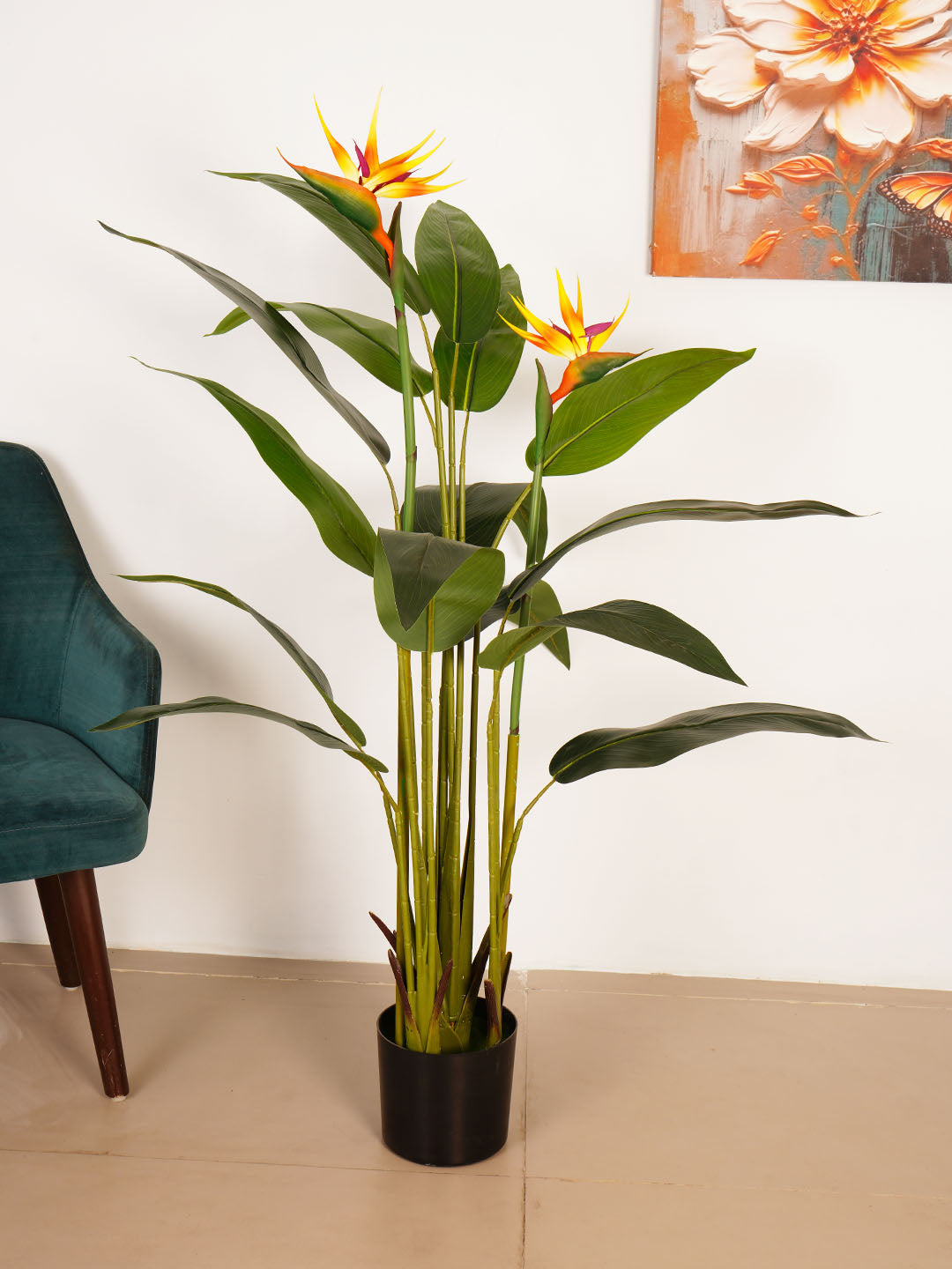 5Ft Artificial Bird of Paradise Plant in Pot