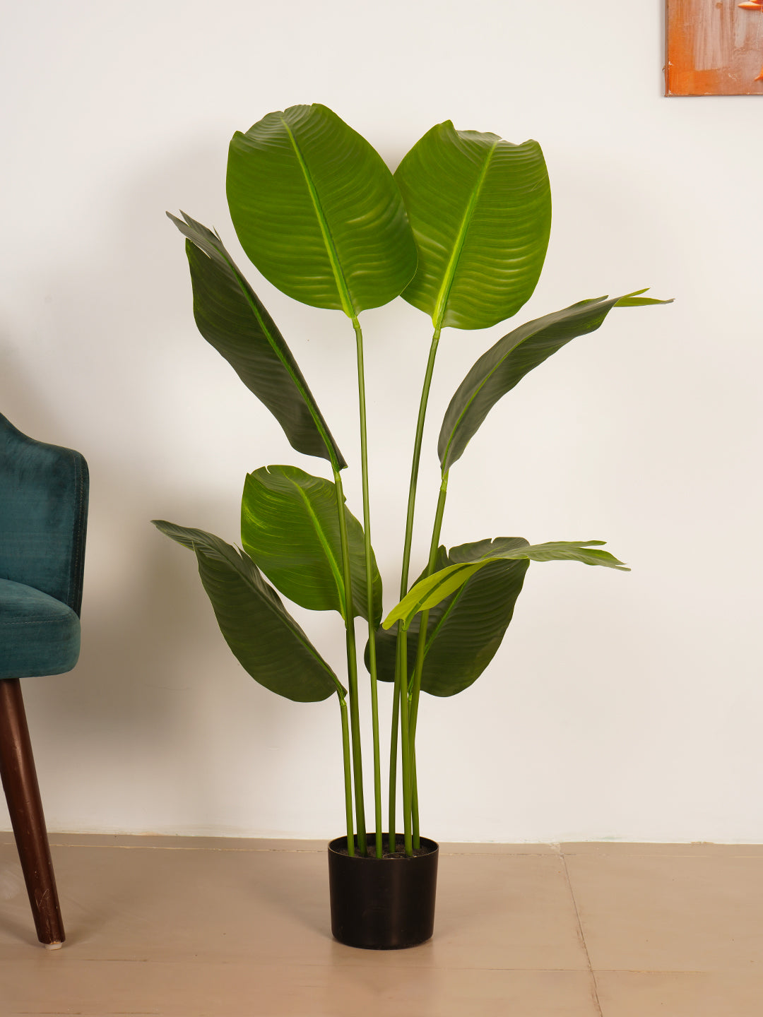 4Ft Artificial Bird of Paradise Tree in Pot,