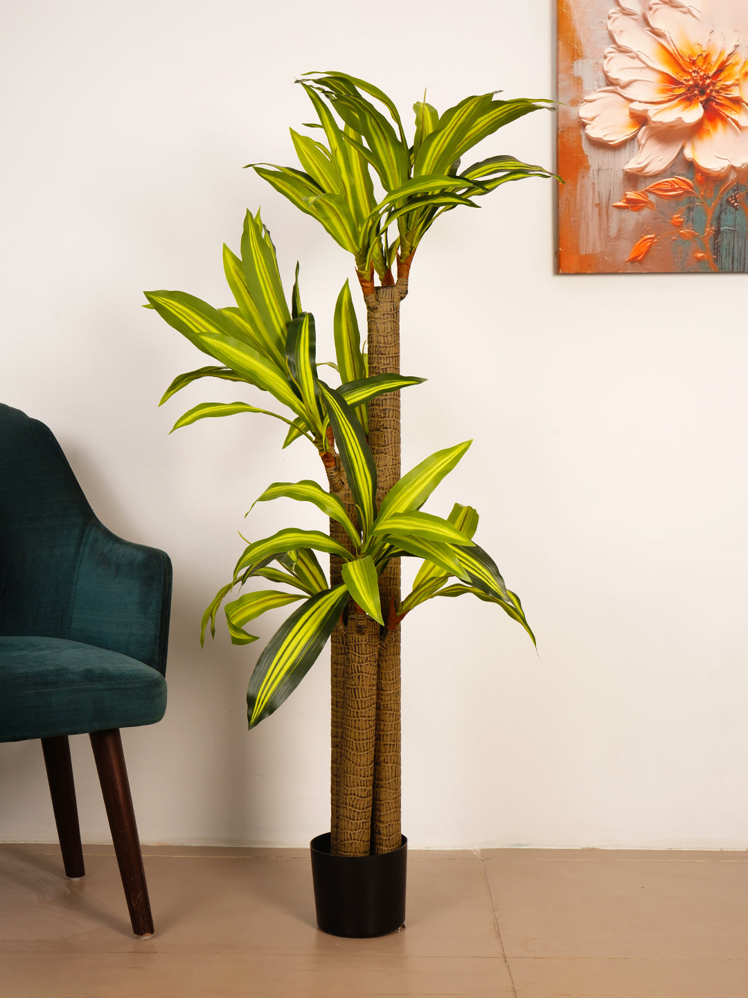 5Ft Artificial Dracaena Reflexa Tree in Pot