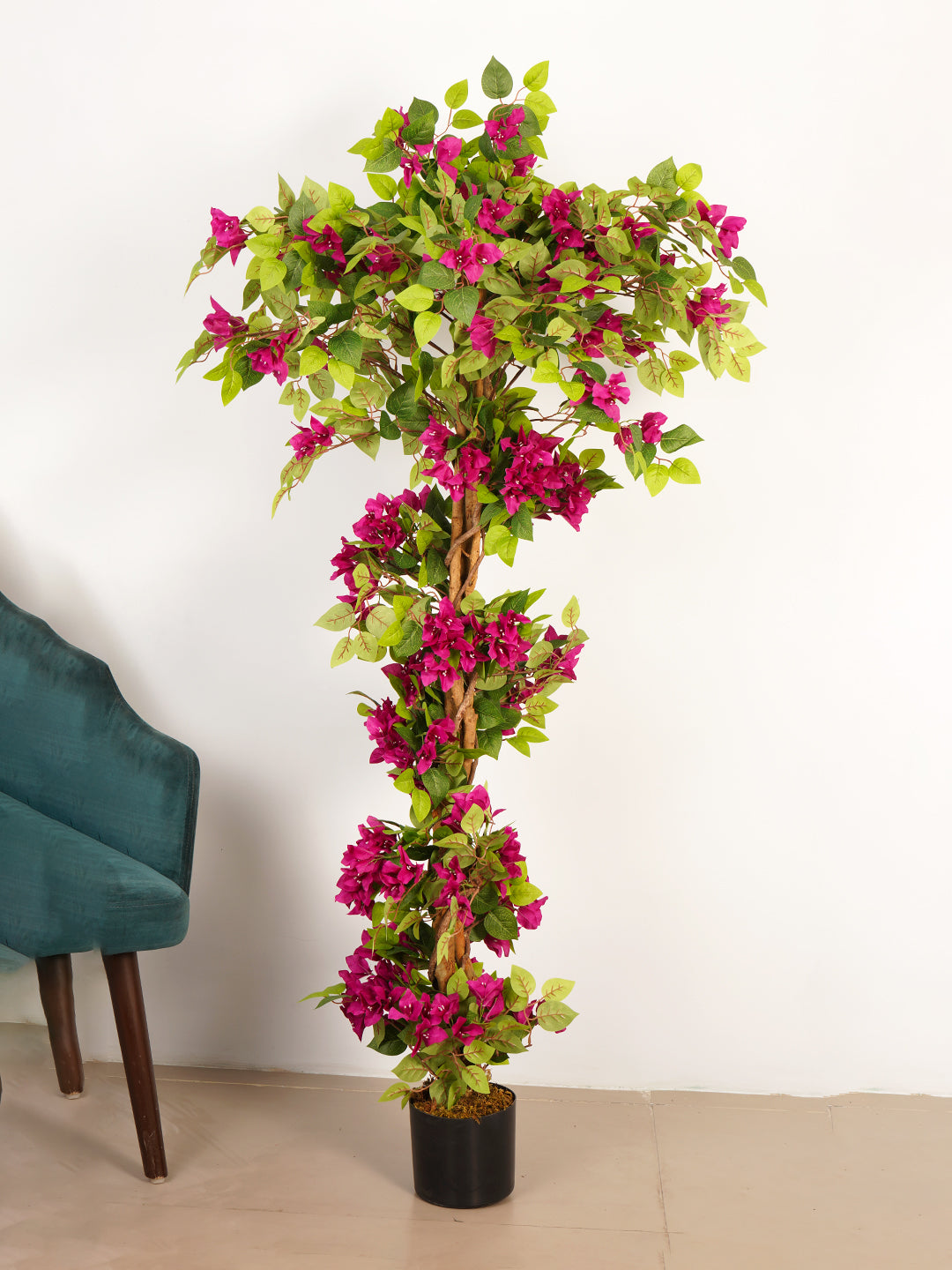6Ft Artificial Bougainvillea Flowers Tree in Pot