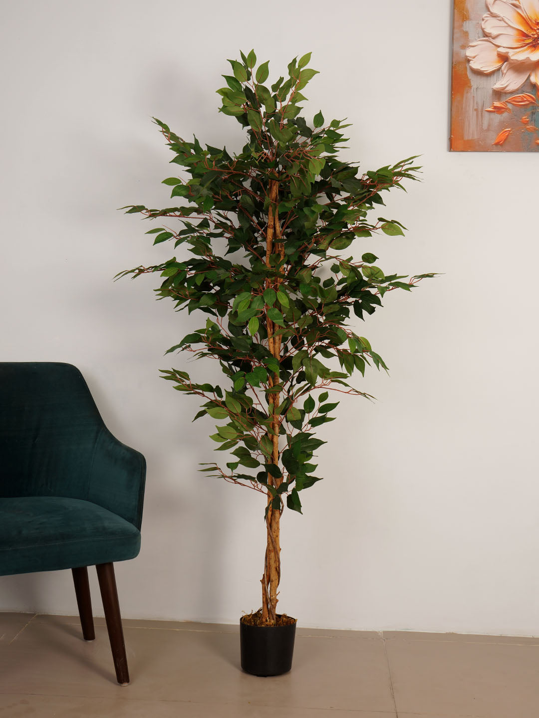 6Ft Artificial Ficus Tree in Pot