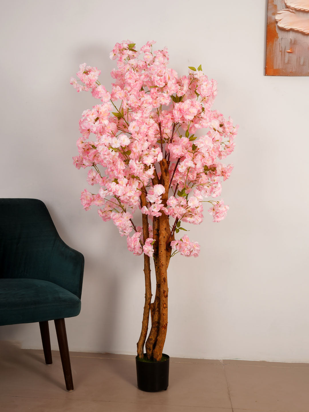 6ft Artificial Pink Blossom Tree