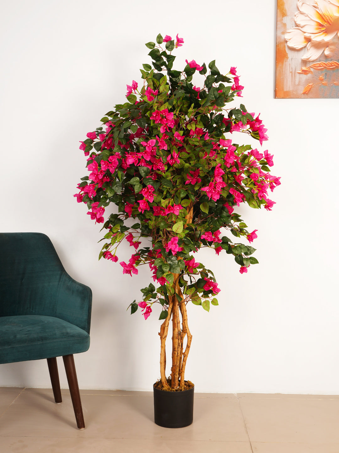 6Ft Artificial Bougainvillea Flowers Tree in Pot