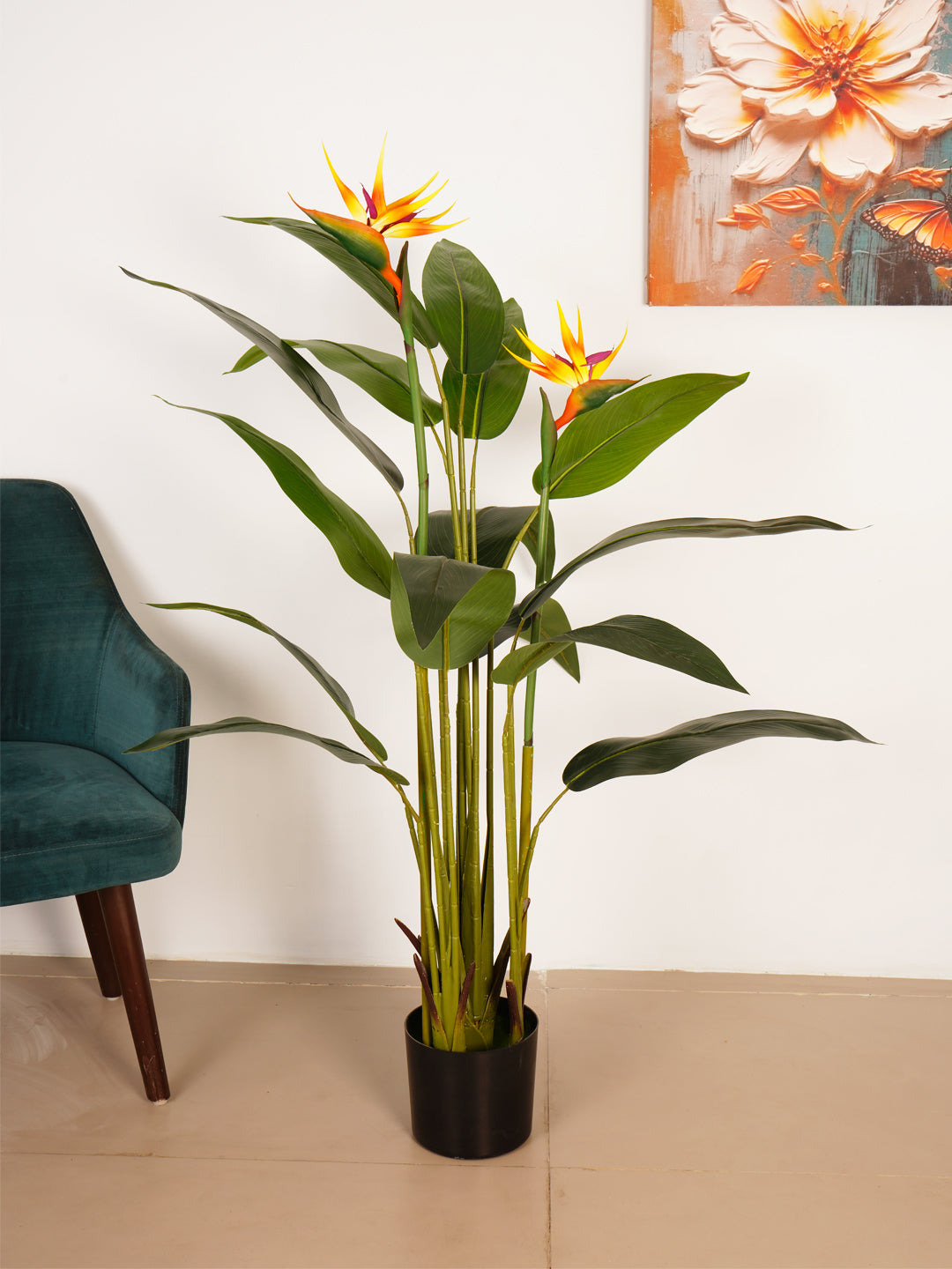 4Ft Artificial Bird of Paradise Plant in Pot