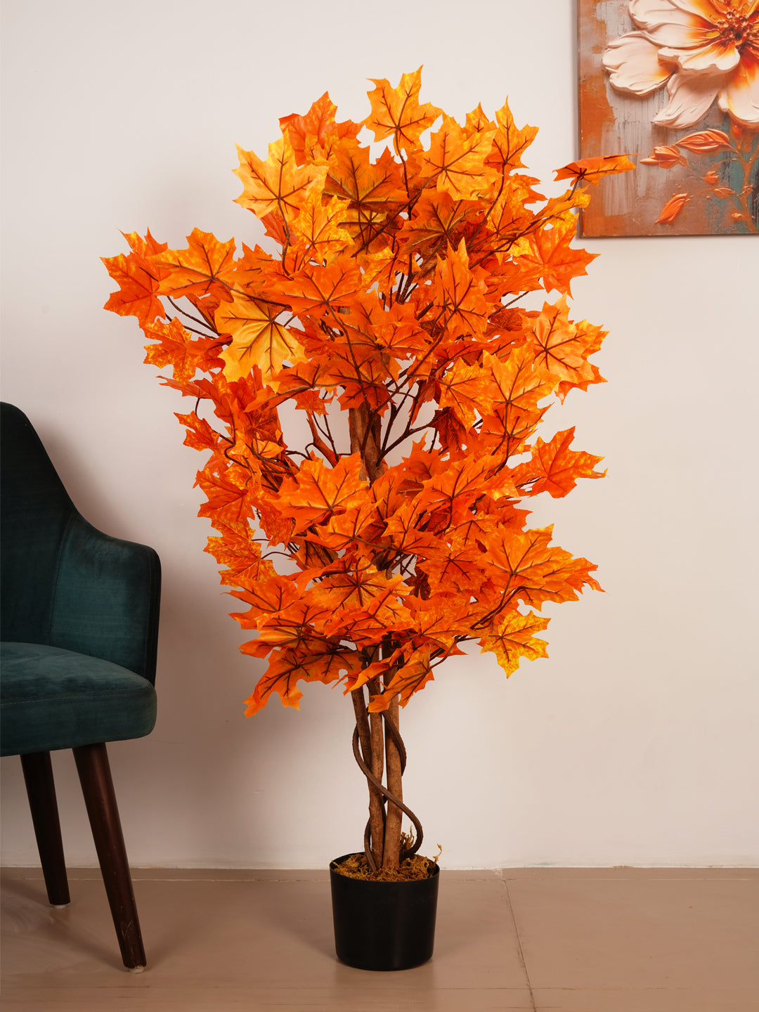 4Ft Artificial Japanese Maple Tree in Pot