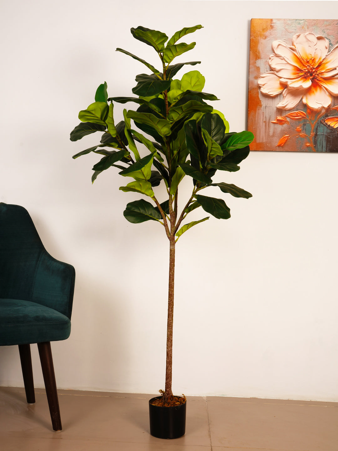 6Ft Artificial Fiddle Leaf Fig Tree in Pot