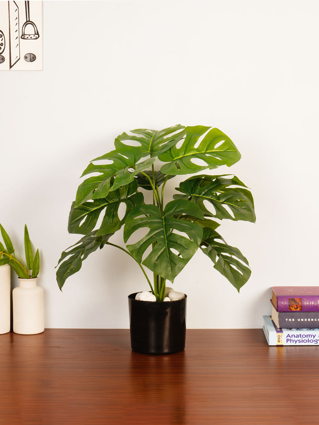 Artificial Monstera Plant - 55cm Tall