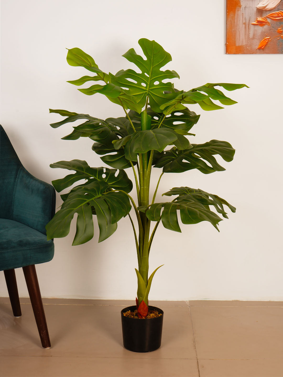 3.1Ft Artificial Monstera Deliciosa Plant in Pot