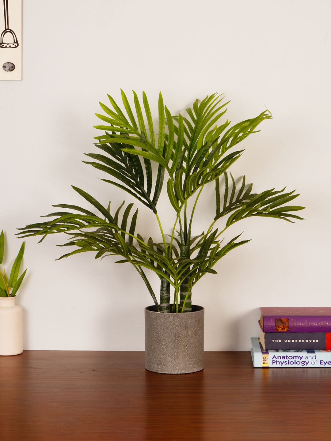 1.6Ft Artificial Golden Areca Palm Plant with Black Pot