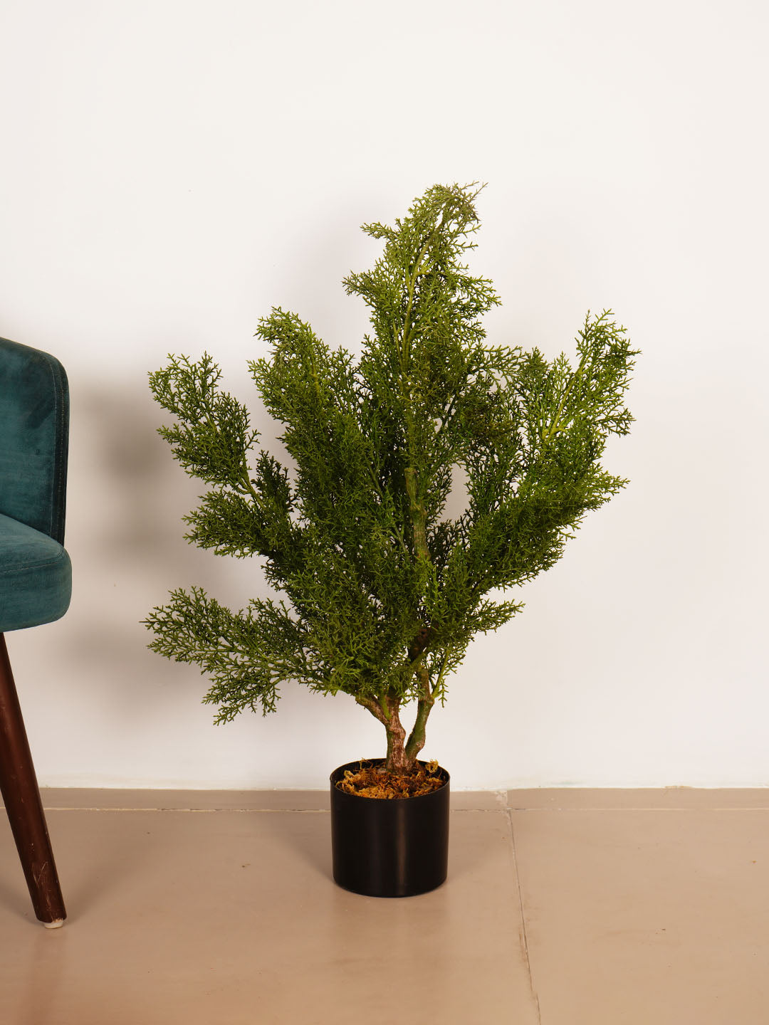 2.7Ft Artificial Topiary Cedar Tree in Pot