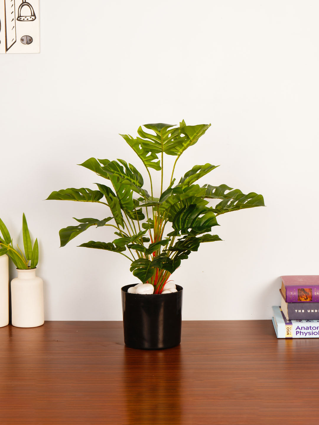1.8Ft Artificial Rubber Plant in Black Pot