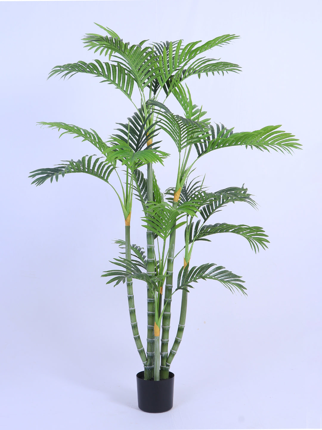 5Ft Artificial Golden Areca Palm Plant with Black Pot