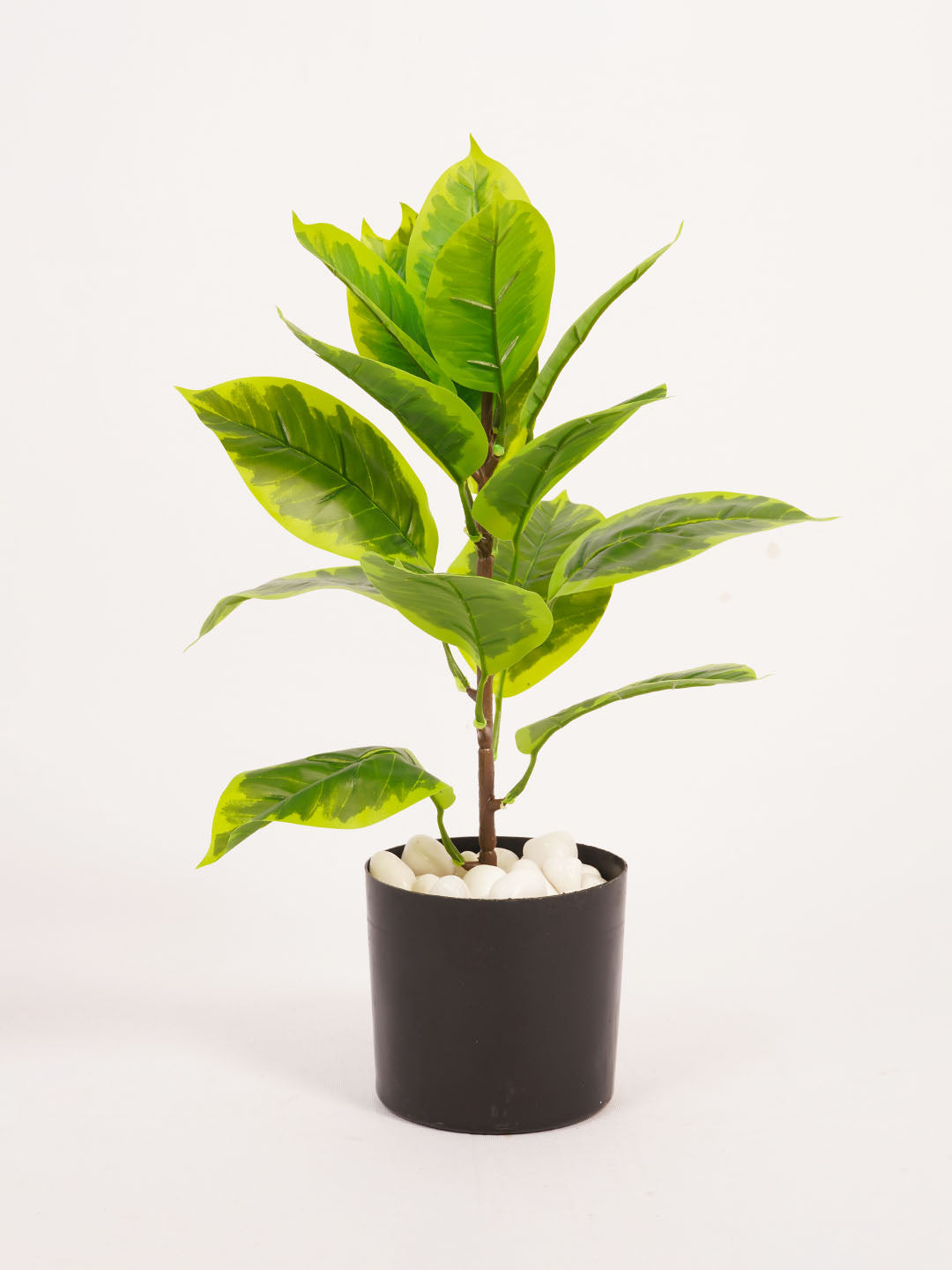 1.6Ft Artificial Croton Plant in Black Pot