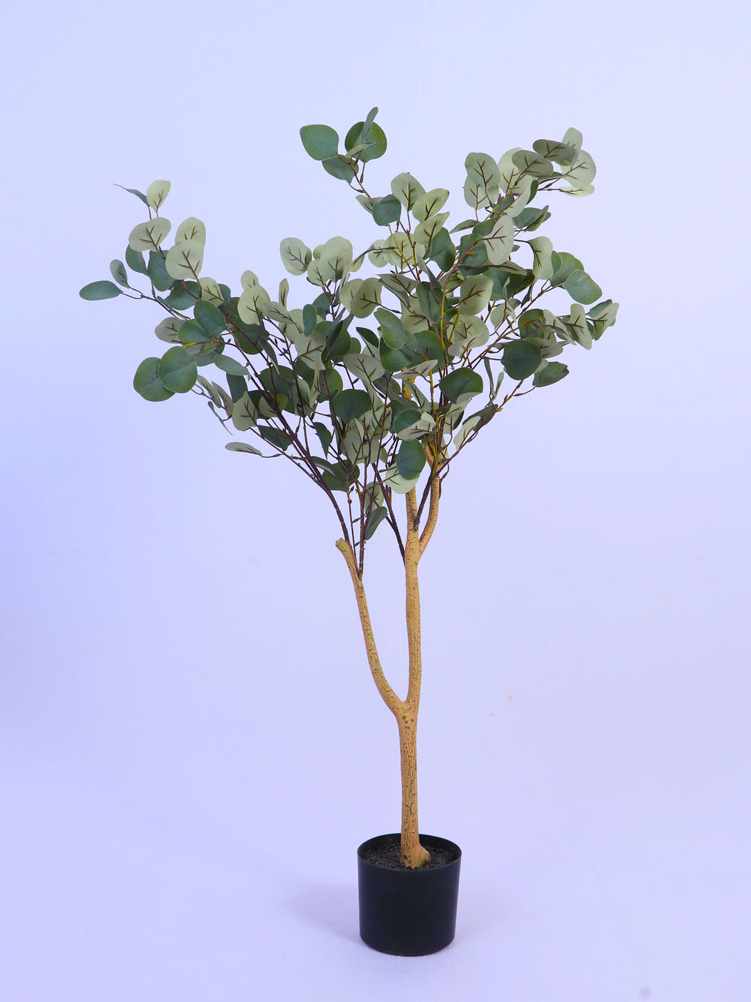 4Ft Artificial Eucalyptus Plant in Black Pot
