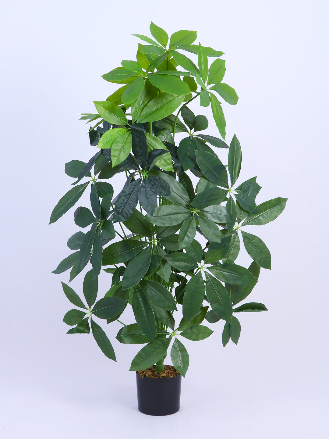 4Ft Artificial Pachira Money Tree Plant in Black Pot