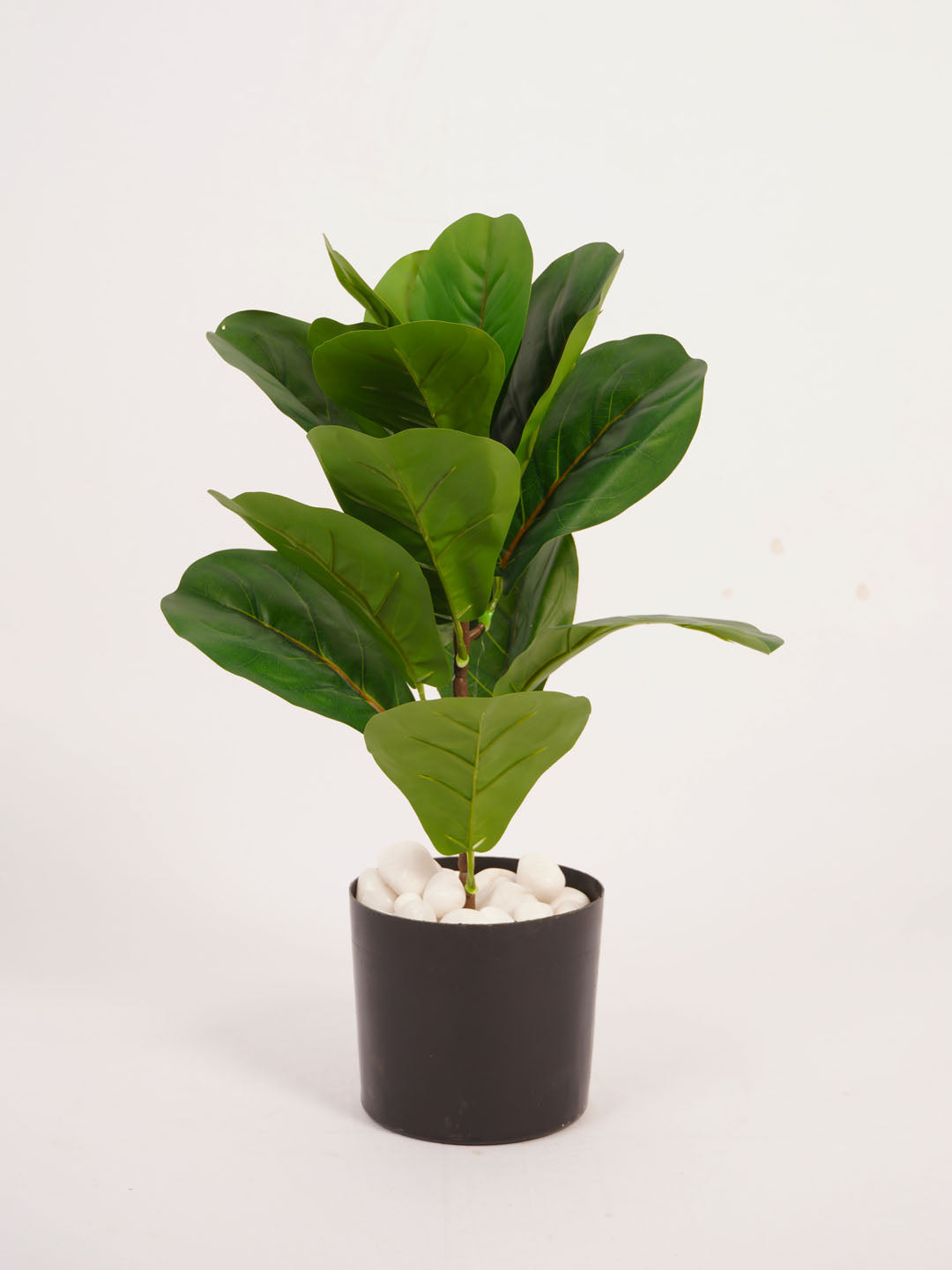 1.6Ft Artificial Fiddle Leaf Fig Plant in Black Pot
