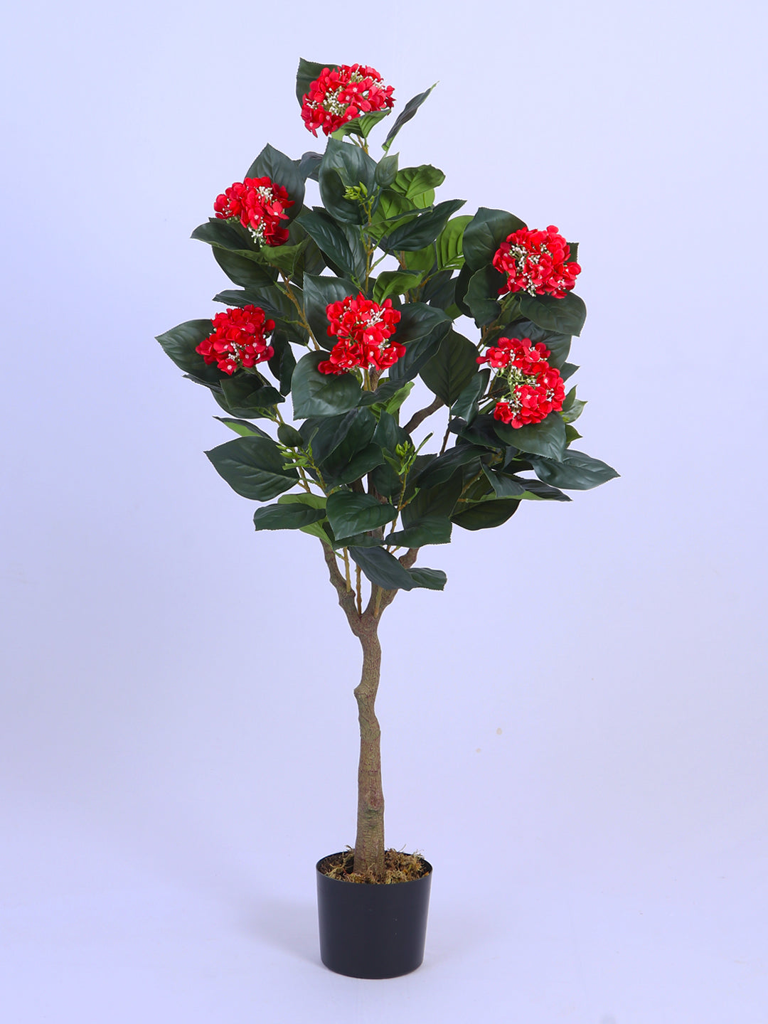 5ft Artificial Red Hydrangea Tree