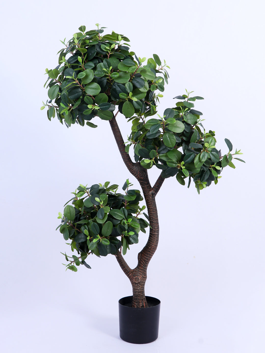 4Ft Artificial Sweet Bay Three Ball Topiary Tree in Pot