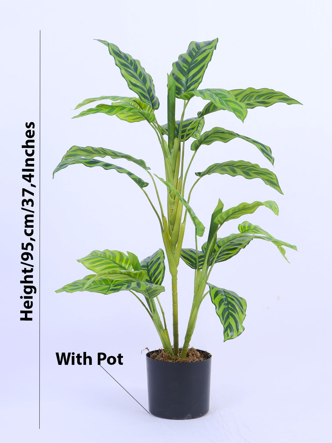 3.1Ft Artificial Dieffenbachia Plant in Pot