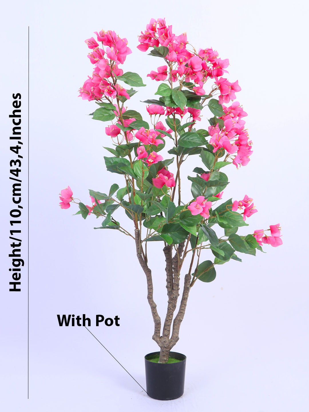 3.6Ft Artificial Bougainvillea Flowers Tree in Pot