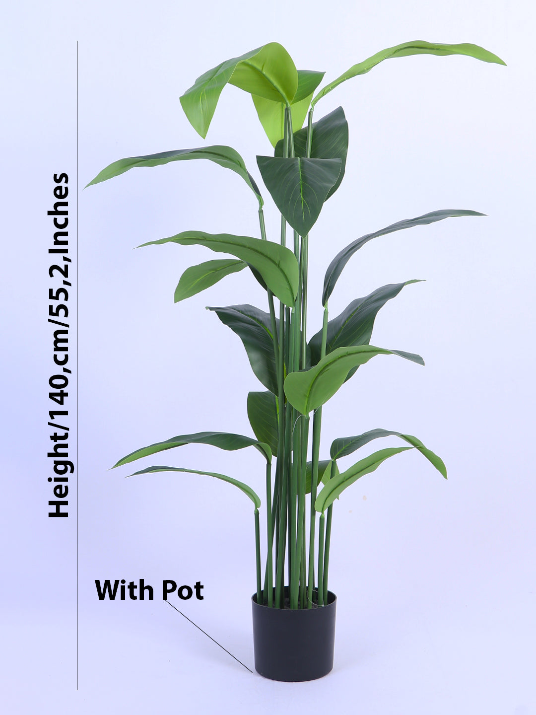 4.6Ft Artificial Bird of Paradise Tree in Pot