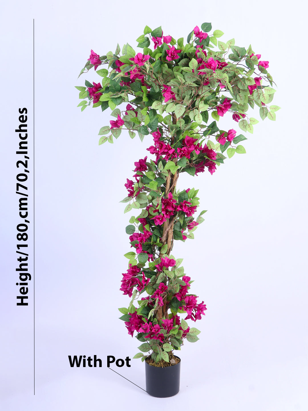 6Ft Artificial Bougainvillea Flowers Tree in Pot