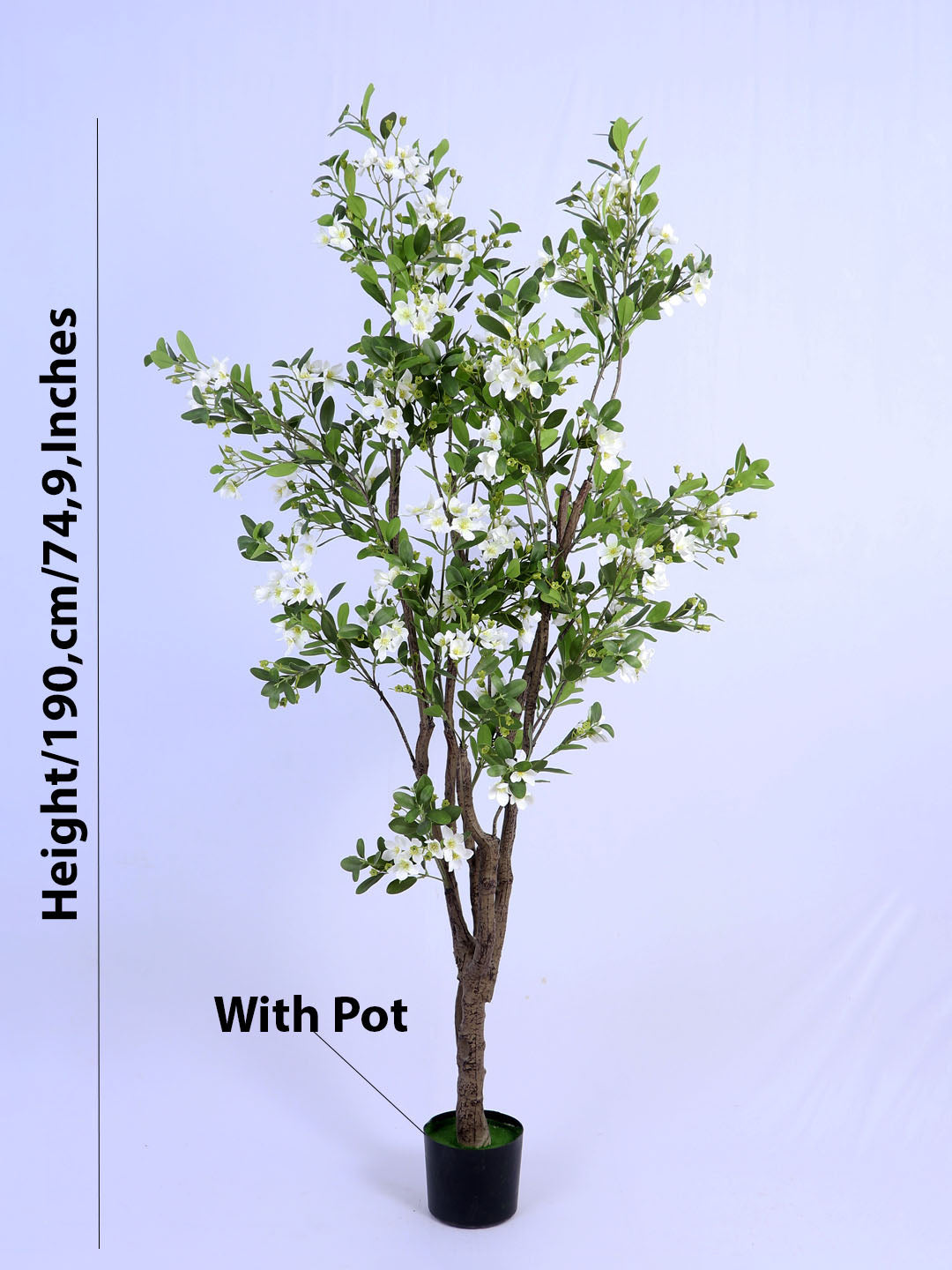 6.2Ft Artificial Sakura Cherry Blossom Tree in Pot