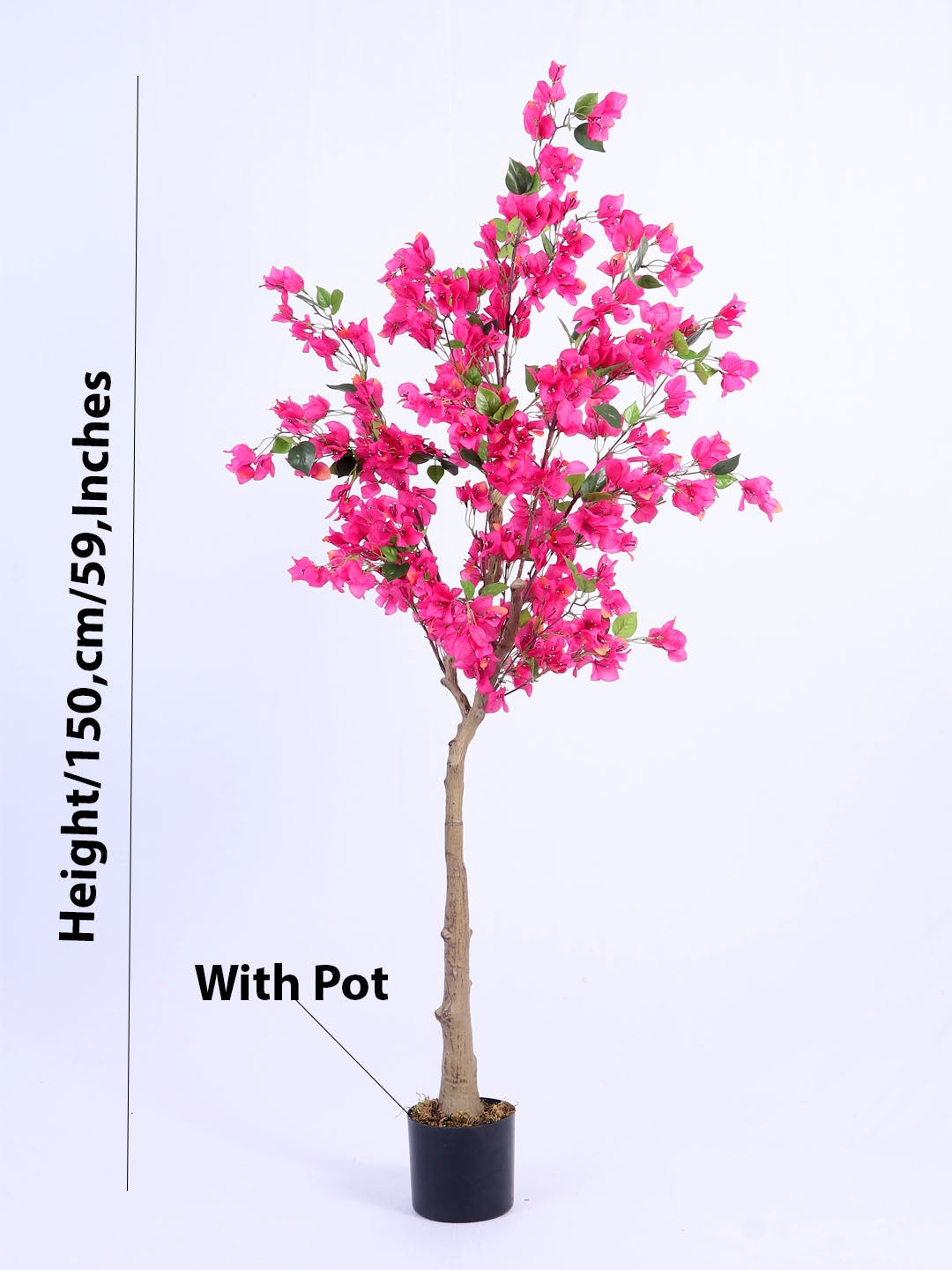 5Ft Artificial Bougainvillea Flowers Tree in Pot