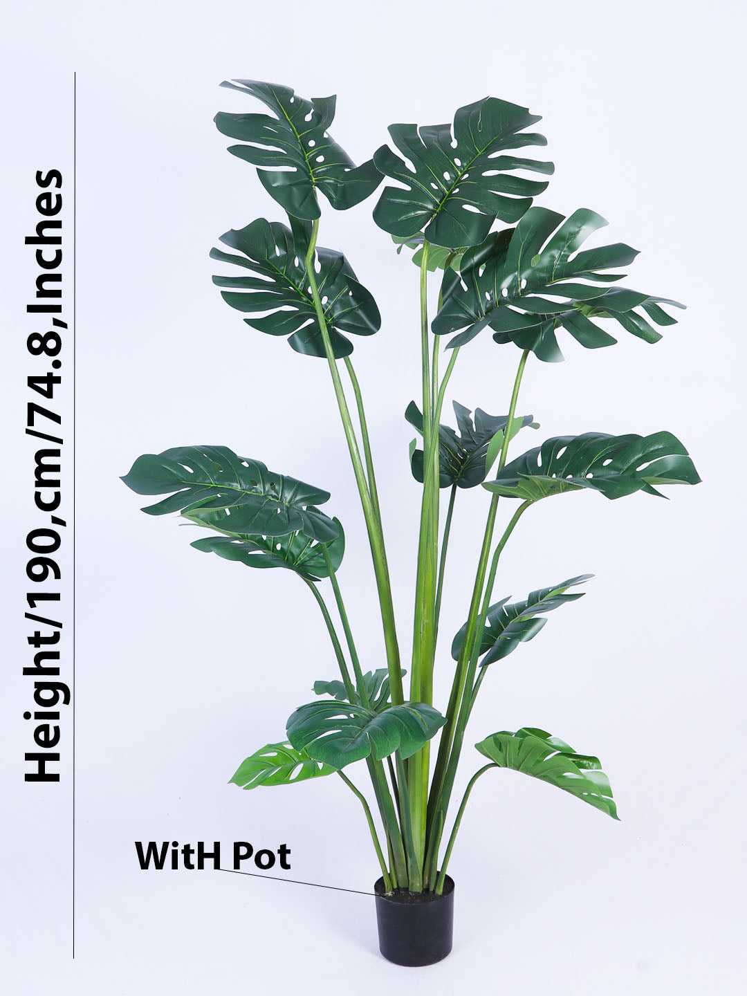 6FT Large Artificial Monstera Tree