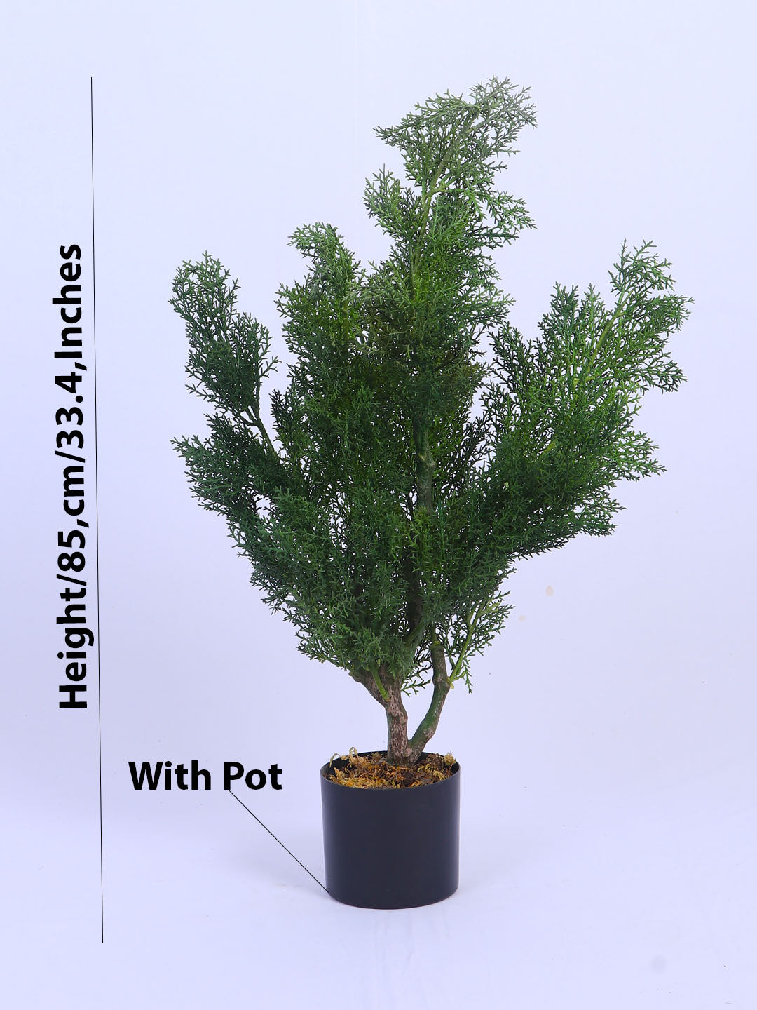 2.7Ft Artificial Topiary Cedar Tree in Pot
