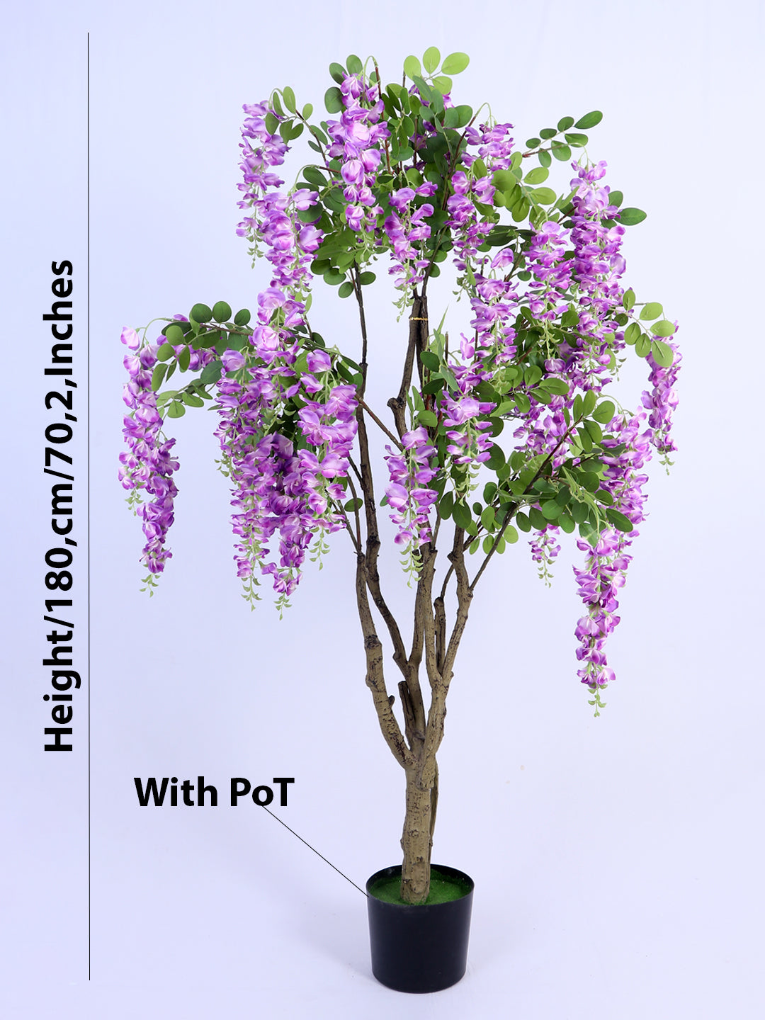 6Ft Artificial Wisteria Flowers Tree in Pot