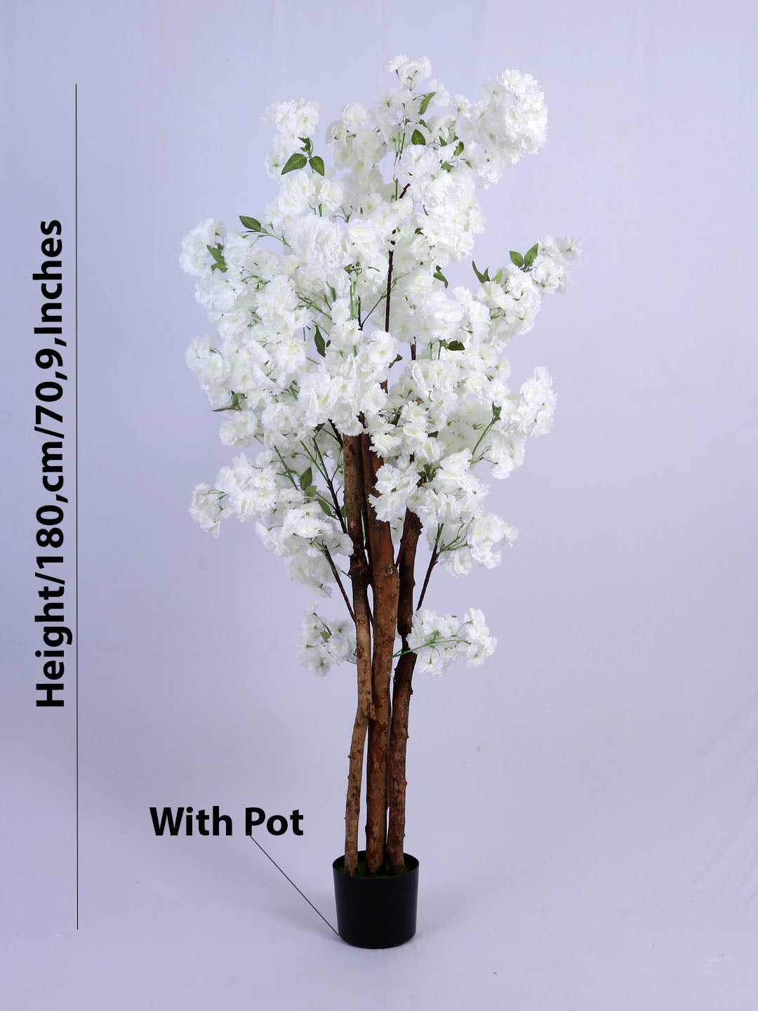 6ft Artificial White Blossom Tree