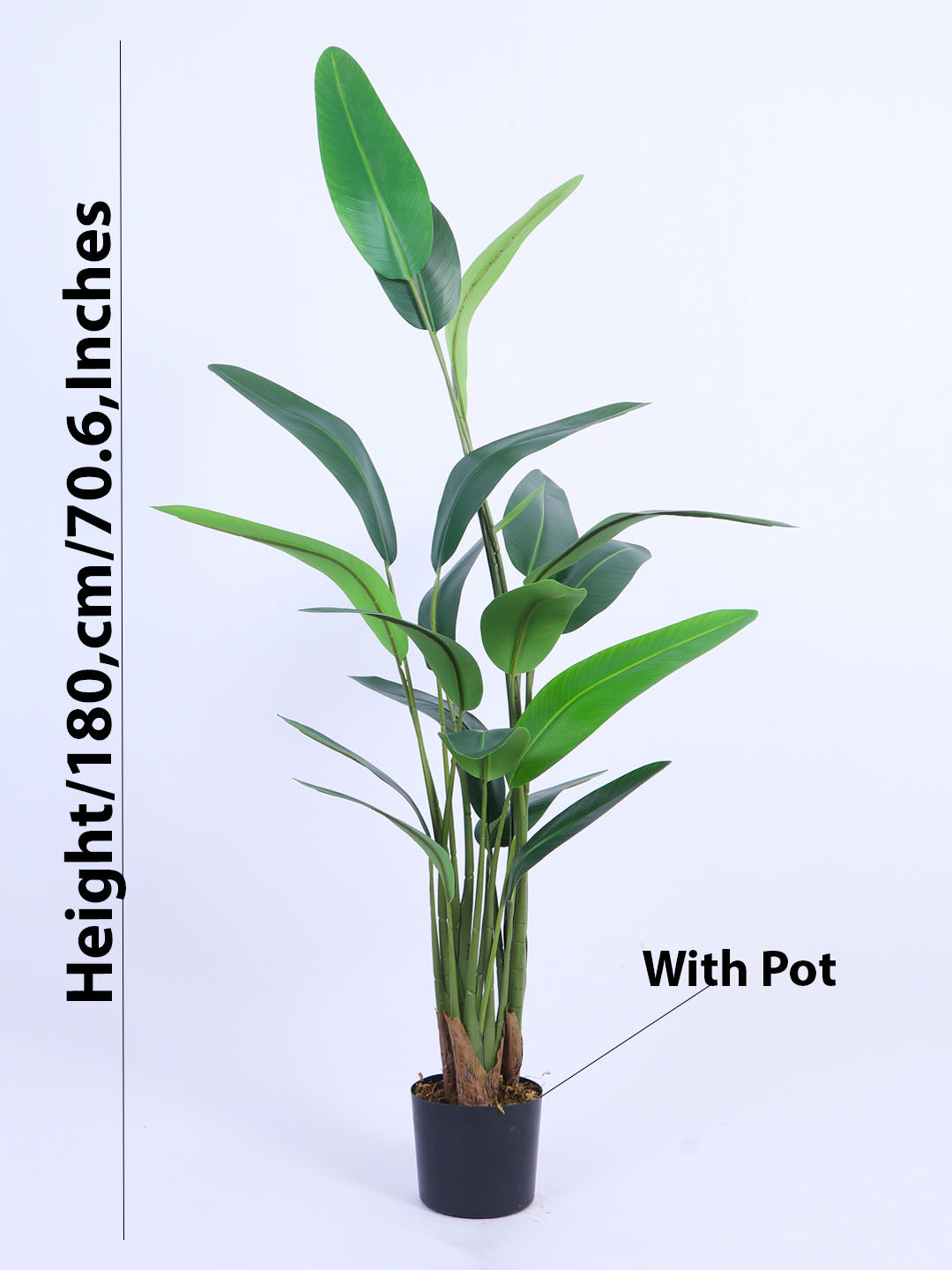 6Ft Artificial Bird of Paradise Plant in Pot
