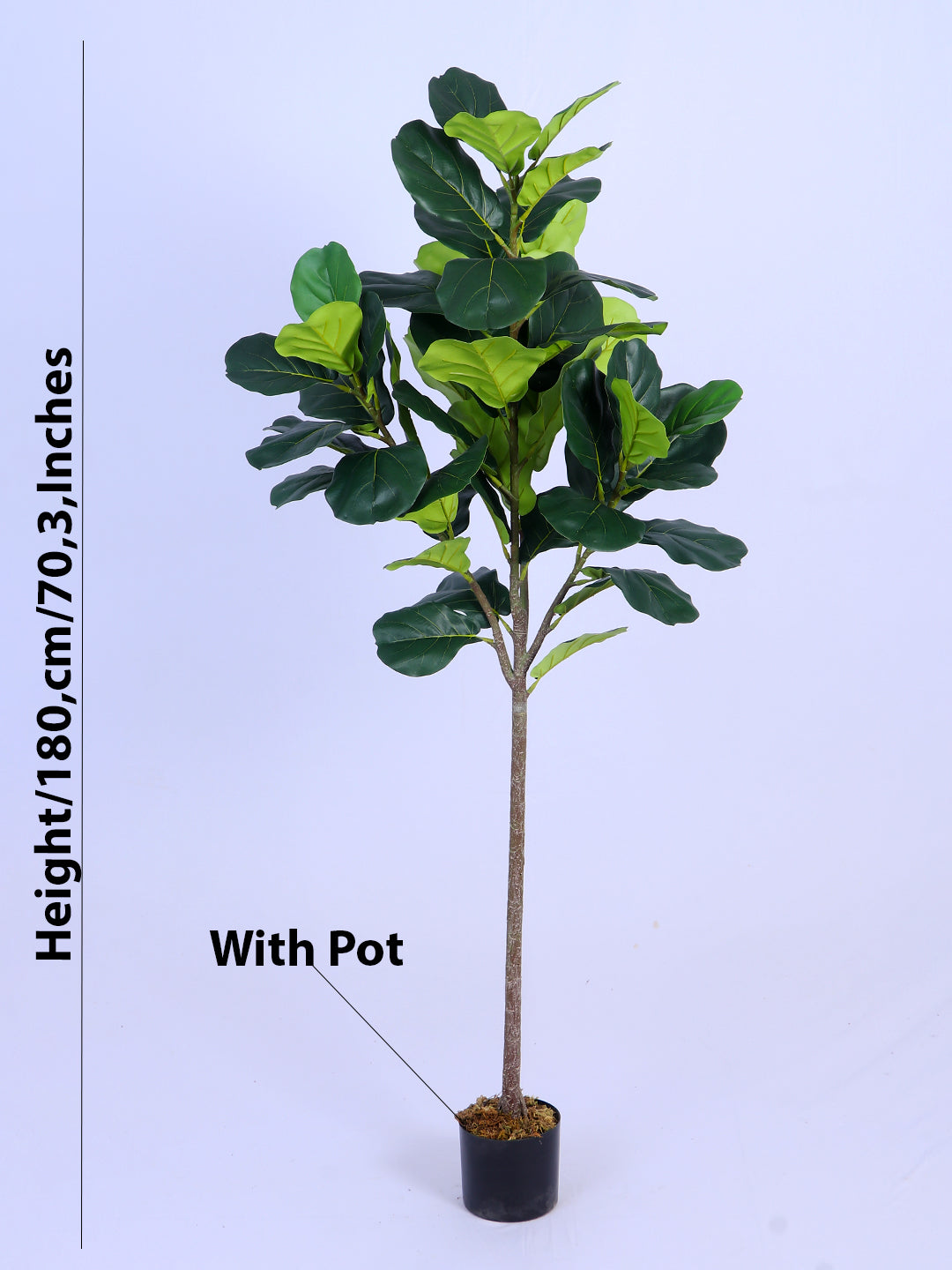 6Ft Artificial Fiddle Leaf Fig Tree in Pot