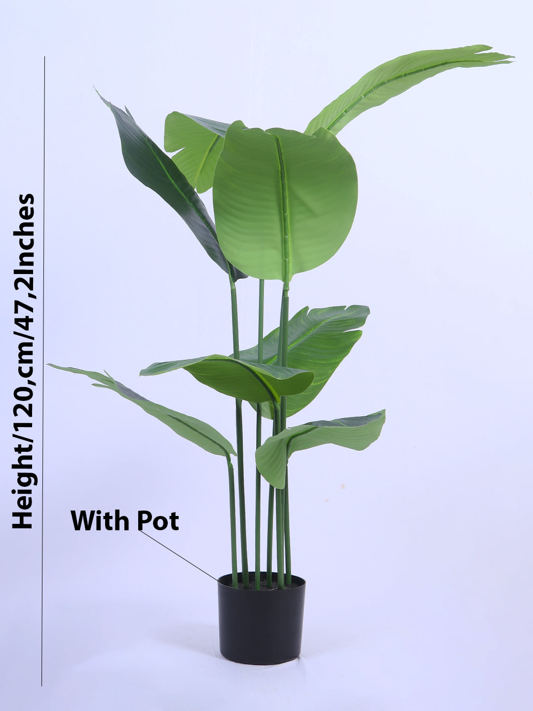 4Ft Artificial Bird of Paradise Tree in Pot,