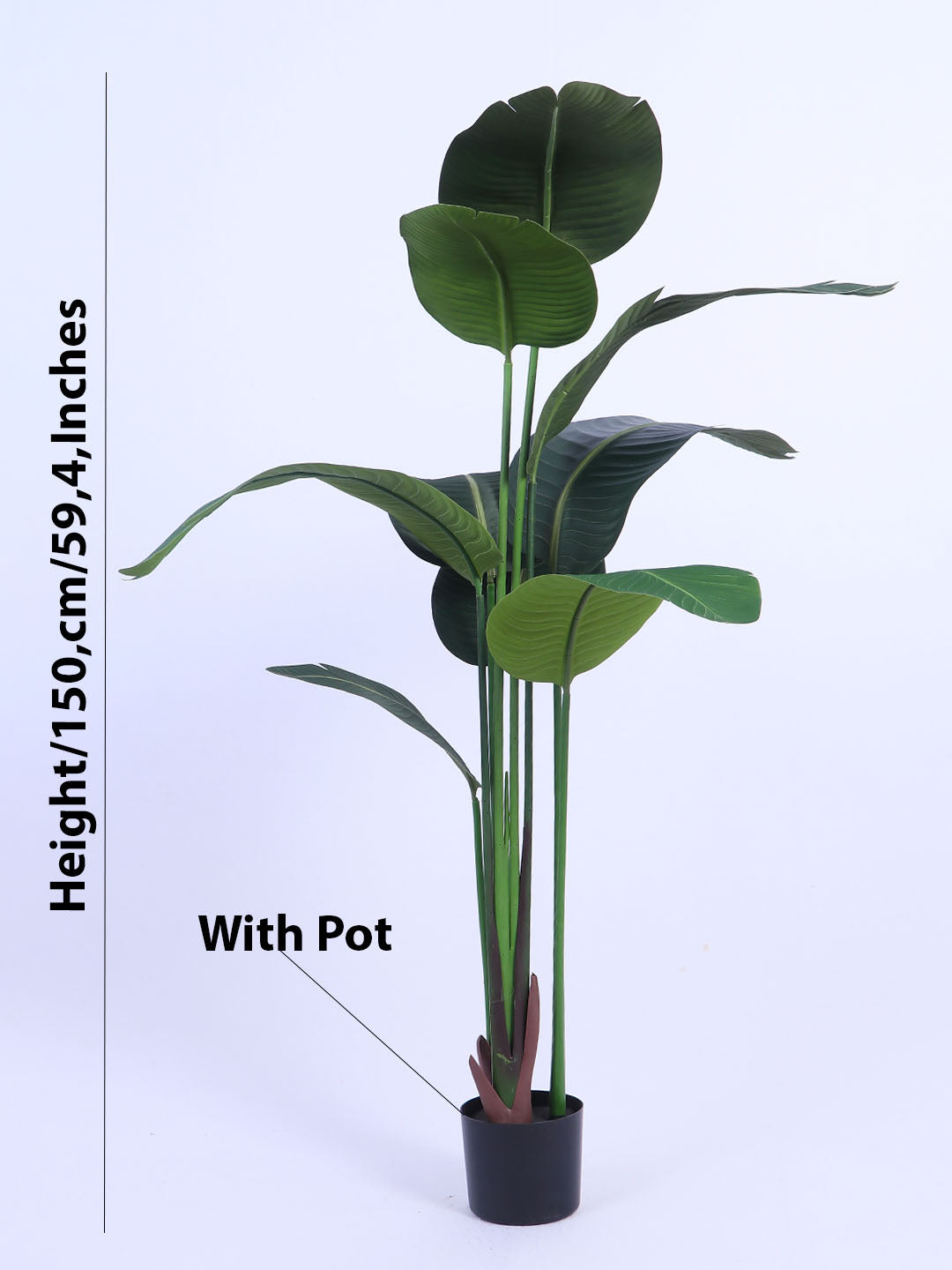 5Ft Artificial Bird of Paradise Plant in Pot