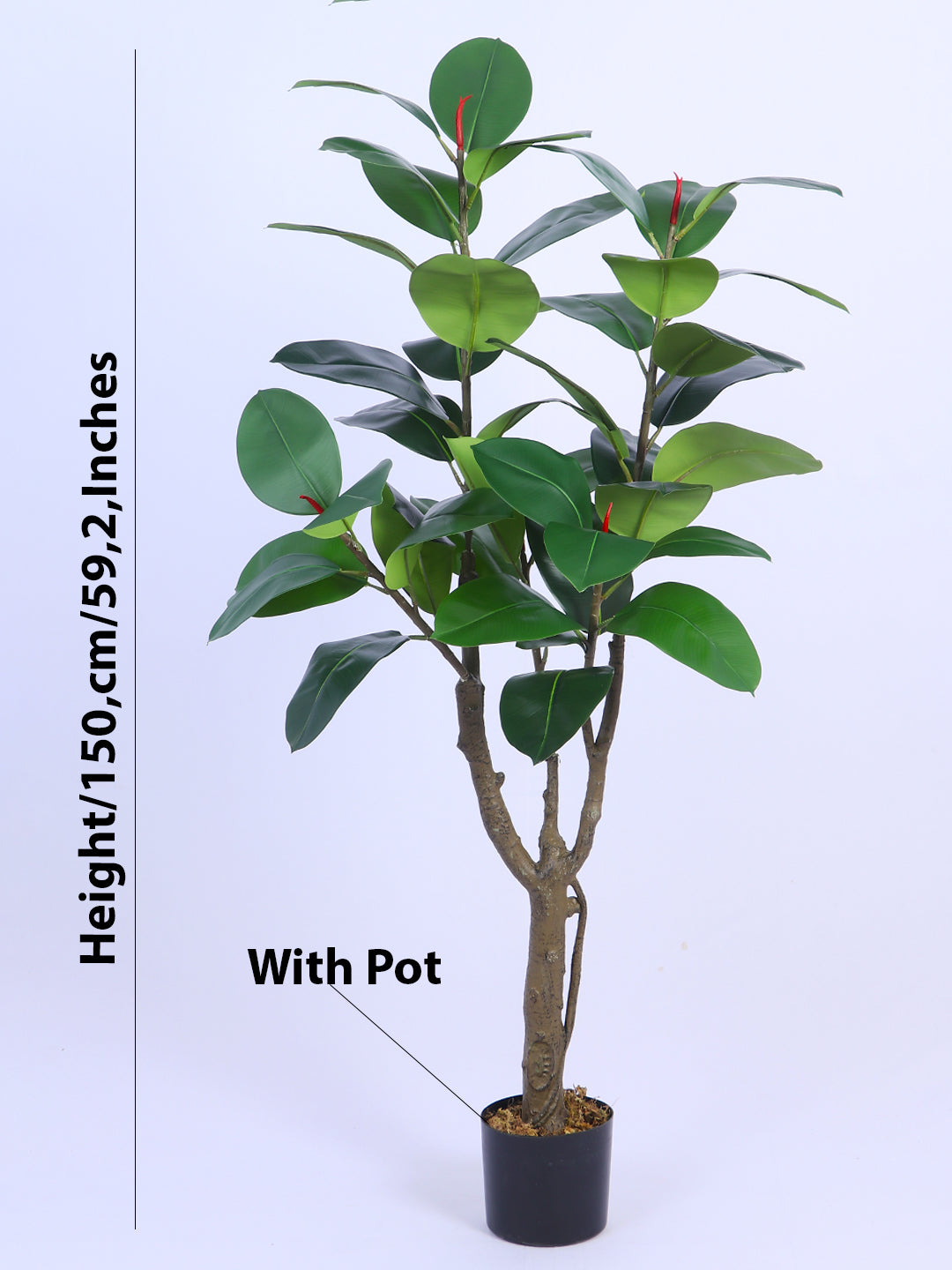 5Ft Artificial Fiddle Leaf Fig Tree in Pot