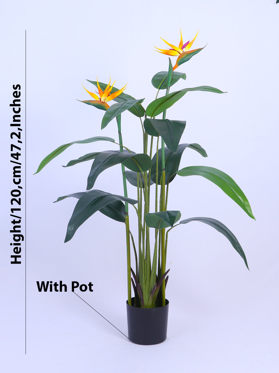 4Ft Artificial Bird of Paradise Plant in Pot