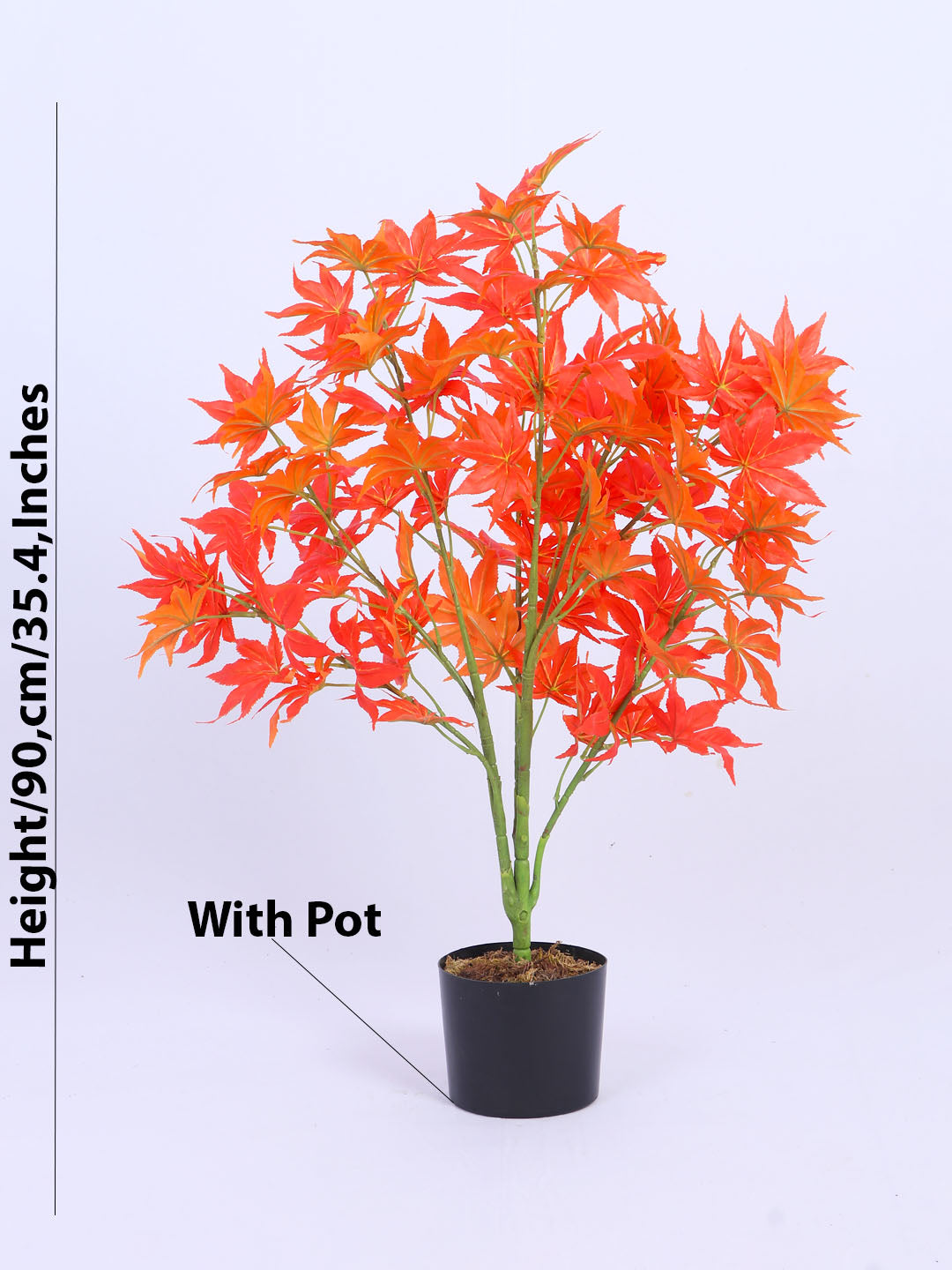 2.8Ft Artificial Japanese Maple Tree in Pot