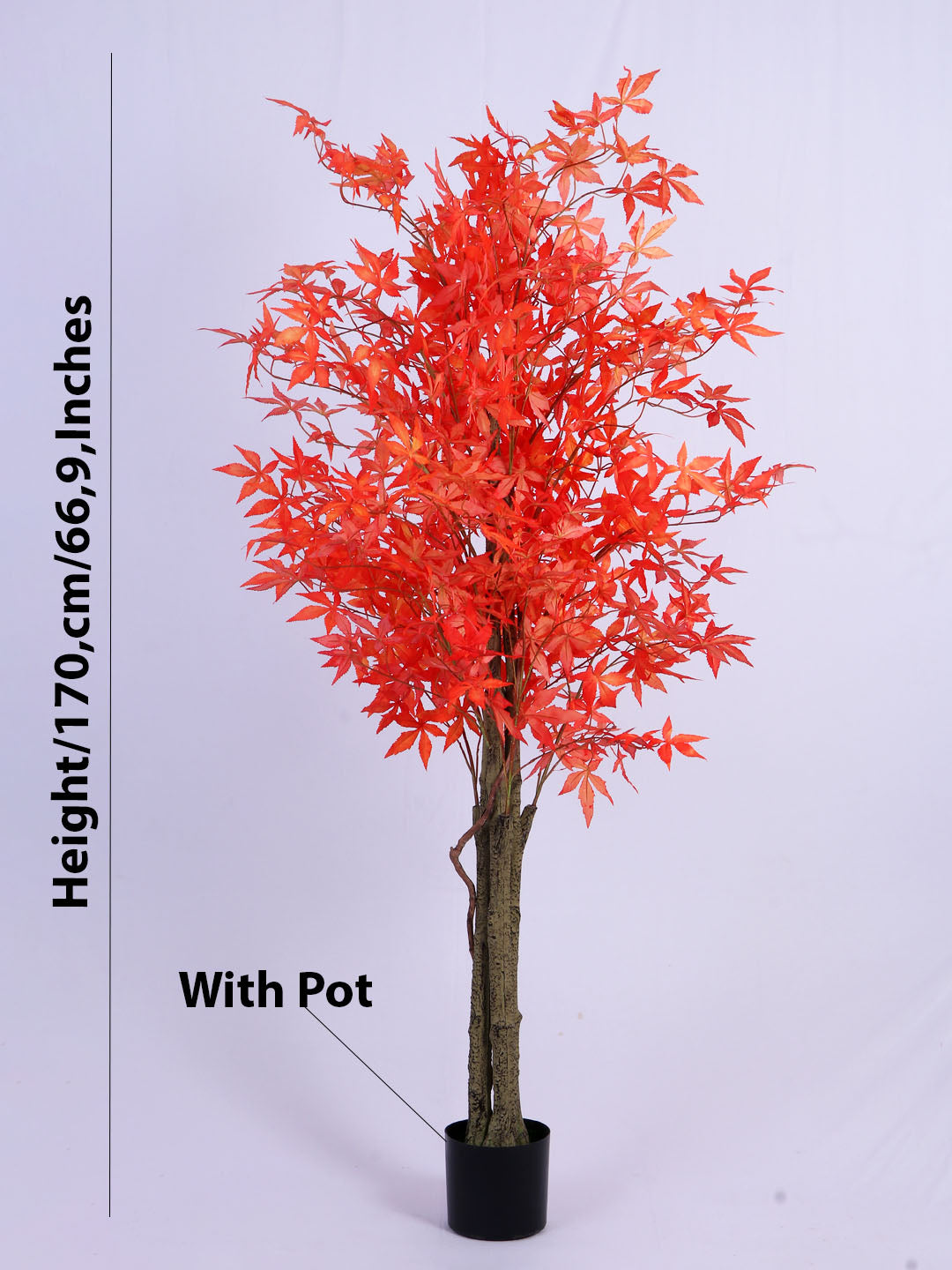 5.6Ft Artificial Japanese Maple Tree in Pot